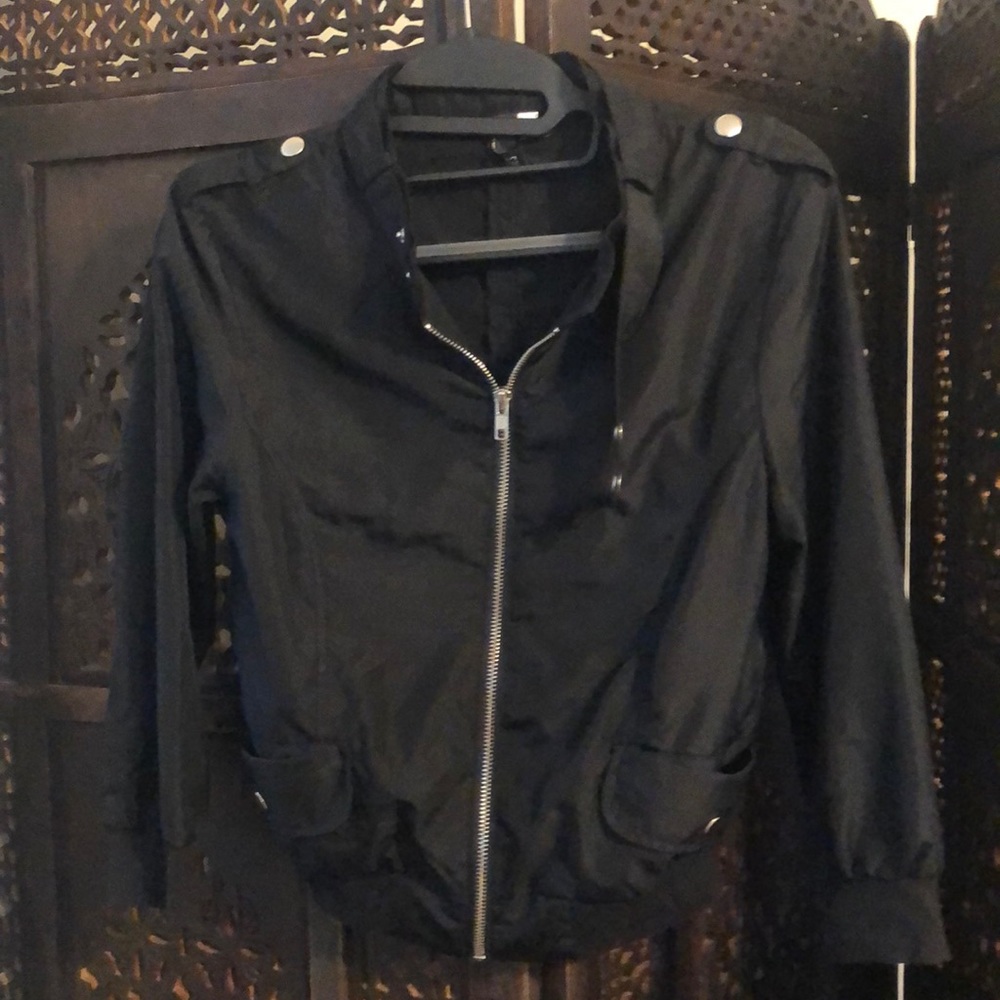 Divided Black by H&M, Cropped windbreaker jacket